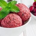 Glace framboise et mascarpone maison