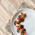 #BASQUE - Thon gras grillé, vierge de tomate et[...]
