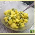 Salade de fruits ananas, kiwi et gingembre
