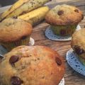 Muffins aux bananes et aux pépites de chocolat