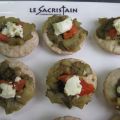 bouchées façon pizza d'aubergines