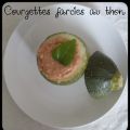 Courgettes farcies au thon