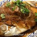 Pomfret (poisson plat) vapeur à la chinoise