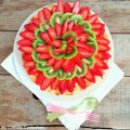 Tarte fraises et kiwis (Strawberry and kiwi[...]