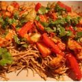 Wok de gambas aux nouilles chinoises, Recette[...]