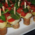 MINIS BROCHETTES DE SAUCISSES À L'ITALIENNE