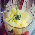 Sorbet ananas-estragon (vegan, sans gluten).