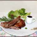 Canette confite aux herbes au four