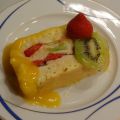 Terrine Fraise Kiwi, coulis d'abricot