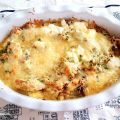 Gratin de poulet, poireaux, champignons, petits[...]