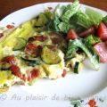 Frittata aux légumes rôtis