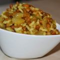 Riz aux lentilles et oignons