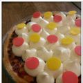 Tarte aux groseilles, amandes, et Chantilly au[...]