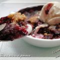 Crumble aux mûres et pommes, sans gluten