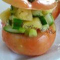 Tomate farcie aux salsas d’ananas