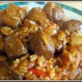 Casserole de saucisses et de riz à l'italienne