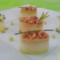 Gunkans de Courgette aux Crevettes Grises