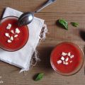 Gaspacho de tomates et poivrons