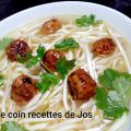 SOUPE-REPAS AUX BOULETTES DE QUINOA ET PORC