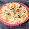 Quiche poissons et crevettes