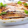 Lasagnes d'aubergines à la crème d'ail