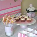 Sweet table princesse (thème rose et blanc)