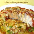 Gratin de courgettes au poulet