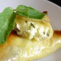 Bricks chèvre, miel et menthe