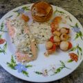 Assiette de la mer au basilic (Saumon,[...]