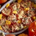 Gratin de potiron aux tomates