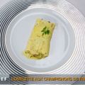 Omelette champignon-fromage