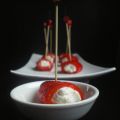 Petits roulés de poivron au fromage de chèvre