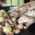 Perdrix aux raisins et aux girolles