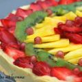 Tarte aux fruits et au chocolat blanc