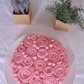 gâteau rose noix de coco