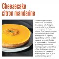 Cheesecake citron mandarine