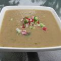 Soupe froide de radis, concombre et gingembre