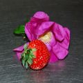 Compote de fraises parfumée à l’eau de rose