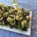 Boulettes de tofu et feta sur salade