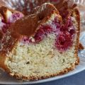 Gâteau au lait Concentré sucré aux Framboises