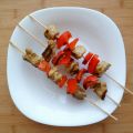 Brochettes de sauté de porc mariné