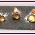 Cornets facile à la crème pâtissière