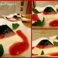 Pyramide menthe/fraise/panna cotta