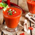 Gaspacho de tomates au vinaigre