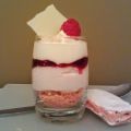 Verrine Mousse de Litchis et de Framboises