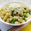 Pâtes aux pois frais et au beurre