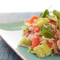 Salade de riz aux lardons