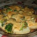Pommes de terre au four, sauce brocoli Cheddar