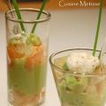 Verrine de la mer - saumon, crevette, avocat et[...]