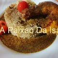 Frango no forno com caril